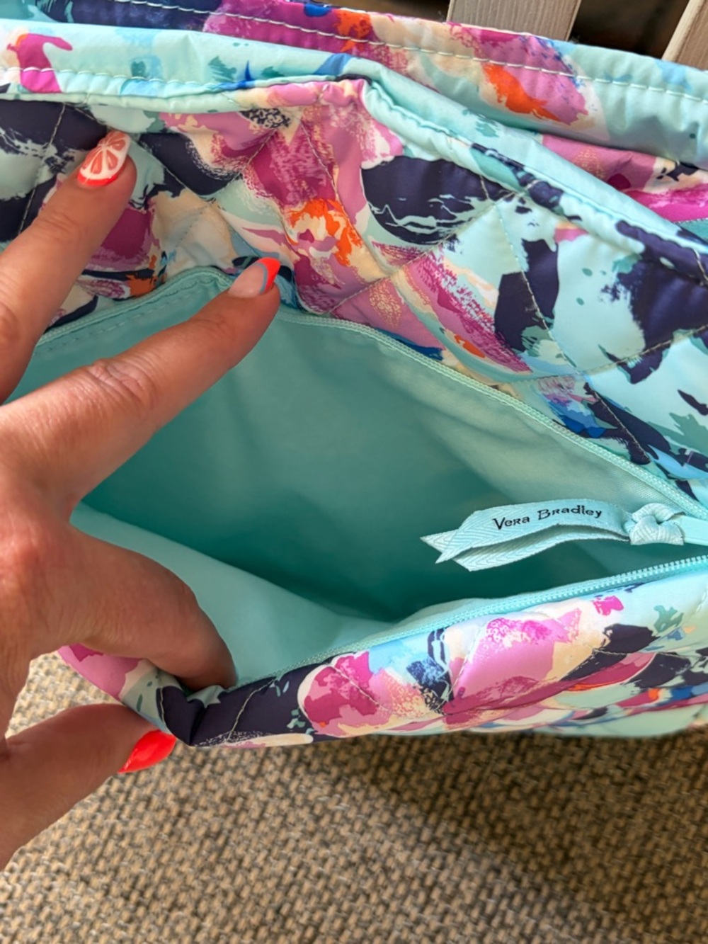 Vera Bradley Floral Quilted Crossbody Bag - Floral - Picture 5 of 5
